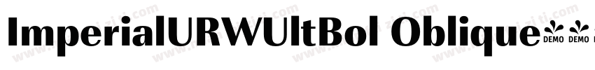 ImperialURWUltBol Oblique字体转换